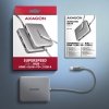 AXAGON HMC-5HL Wieloportowy hub USB 5in1, 5Gbps, 2x USB-A, HDMI 4K^60Hz, GLAN, PD 100W, 15cm USB-C kabel